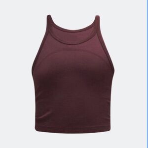 New Lululemon Swiftly Tank Women's Burgundy Sports Bra